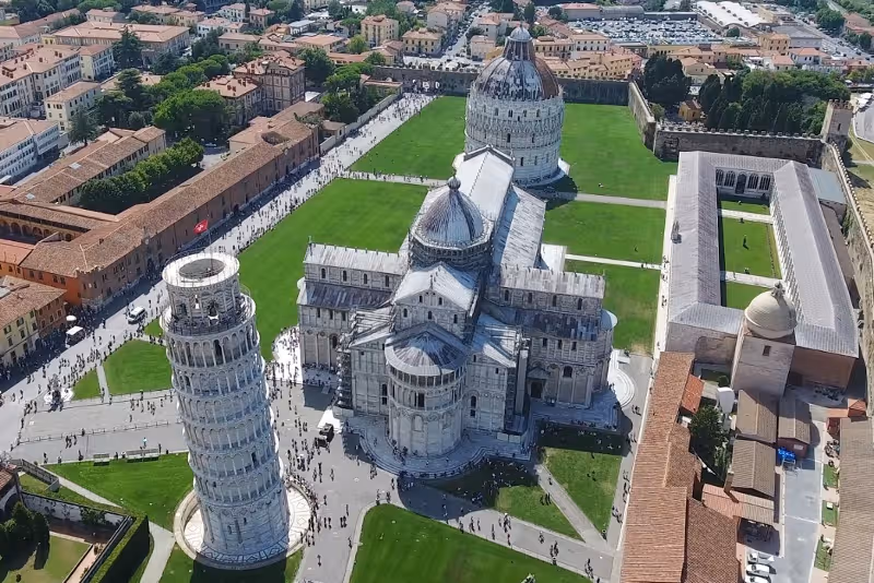 The Piazza dei Miracoli in Pisa